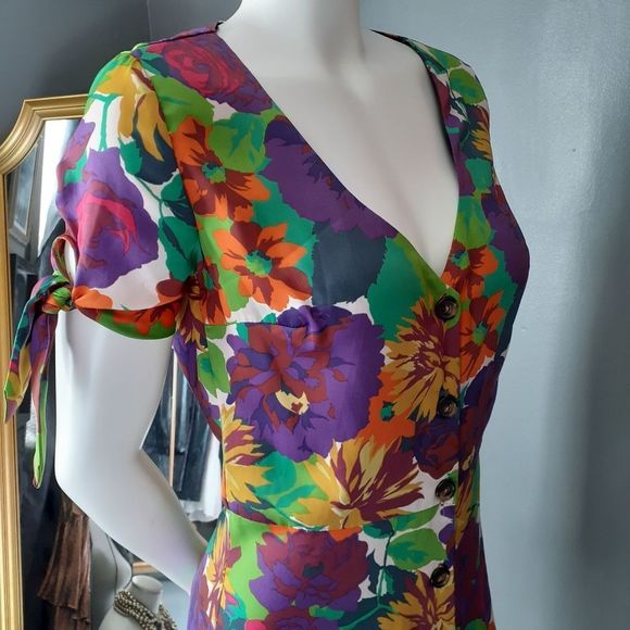 Zara TRF Floral Mini Dress - Picture 11 of 14